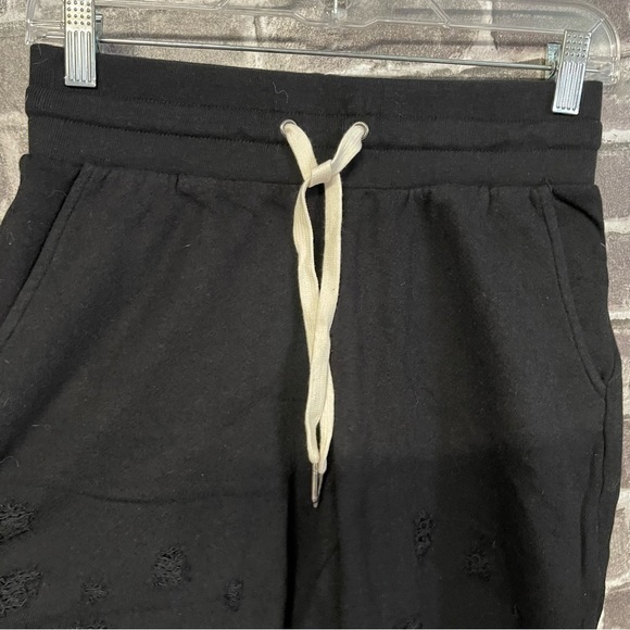 NWT N:philanthropy coco tie waist sweat shorts Black cat - Picture 4 of 10